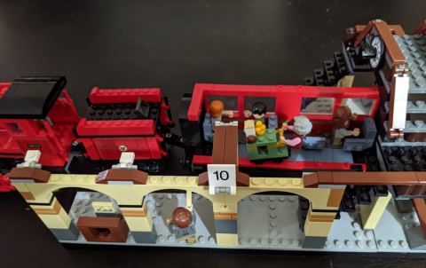 Lego Train with people onboard